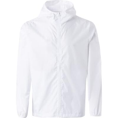 Mukua Stockton, unisex vindjacka, vit, storlek L, Vit, L Mukua Stockton, unisex vindjacka, vit, storlek L, Vit, L