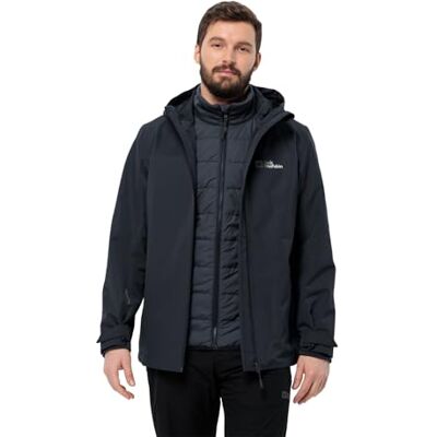 Jack Wolfskin Glaabach 3 i 1 JKT M jacka, midnattsblå, XL herr, midnattsblå, XL Jack Wolfskin Glaabach 3 i 1 JKT M jacka, midnattsblå, XL herr, midnattsblå, XL