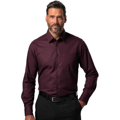 JP 1880 herr, flexnamic skjorta, aubergine, XL JP 1880 herr, flexnamic skjorta, aubergine, XL