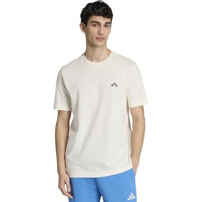 adidas Mezczyzni SUMMER SLIDES SPORT GRAPHIC T-SHIRT, off white, L adidas Mezczyzni SUMMER SLIDES SPORT GRAPHIC T-SHIRT, off white, L