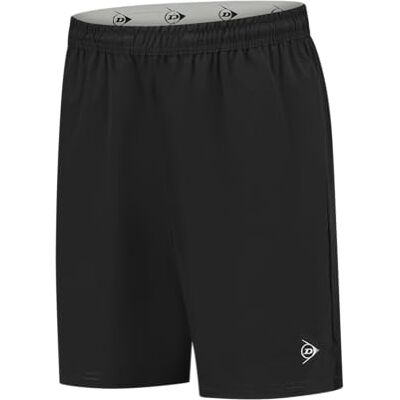 Dunlop Club herrvävda shorts, 7 tum, svart, L, Svart, L Dunlop Club herrvävda shorts, 7 tum, svart, L, Svart, L