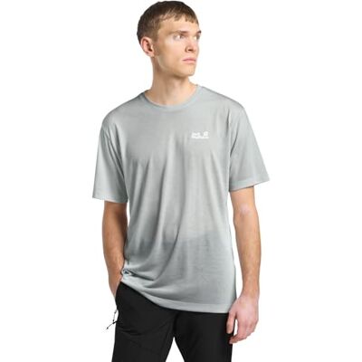 Jack Wolfskin Vonnan S/S T M T-shirt, cool grå, s herr, Färsk grå, S Jack Wolfskin Vonnan S/S T M T-shirt, cool grå, s herr, Färsk grå, S