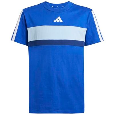 adidas unisex barn Seasonal Essentials Tiberio 3 Stripes Shirt, team royal blue/core white, 7-8 Years adidas unisex barn Seasonal Essentials Tiberio 3 Stripes Shirt, team royal blue/core white, 7-8 Years