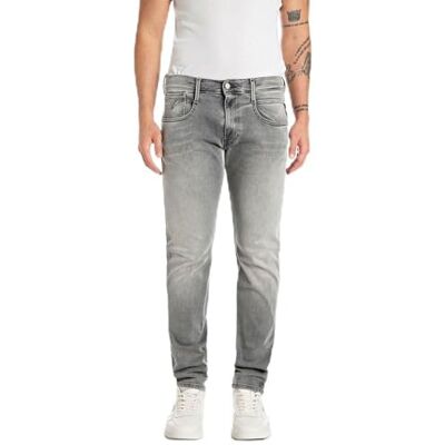 Replay Herrjeans Anbass Slim Fit Hyperflex med stretch, Medium Grey 096-1, 33W / 34L Replay Herrjeans Anbass Slim Fit Hyperflex med stretch, Medium Grey 096-1, 33W / 34L