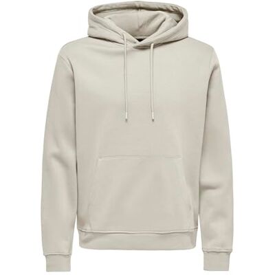 Only & Sons Huvtröja för män ONSCONNOR sweatshirt, Silverfoder, XS Only & Sons Huvtröja för män ONSCONNOR sweatshirt, Silverfoder, XS