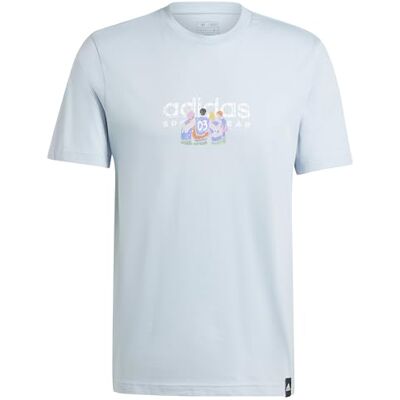 adidas För Män CODES LINEAR GRAPHIC TEE, wonder blue, S adidas För Män CODES LINEAR GRAPHIC TEE, wonder blue, S