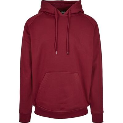Urban Classics Blank Hoody för män, Burgund, XXL Urban Classics Blank Hoody för män, Burgund, XXL