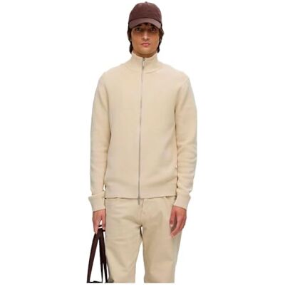 SELECTED HOMME SELETED HOMME Herr Slhdane Ls stickad struktur full dragkedja kofta, Havregryn, S SELECTED HOMME SELETED HOMME Herr Slhdane Ls stickad struktur full dragkedja kofta, Havregryn, S