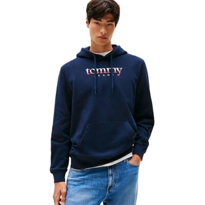 Tommy Jeans herr TJM REG DNA HOODIE EXT DM0DM22113, blå, XS, Blå (mörk natt marinblå), XS Tommy Jeans herr TJM REG DNA HOODIE EXT DM0DM22113, blå, XS, Blå (mörk natt marinblå), XS