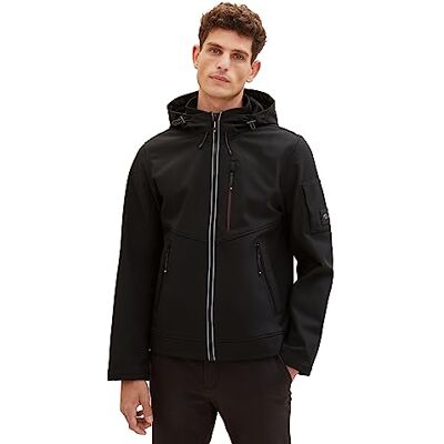 TOM TAILOR Sofföverdrag för män med innerfoder av fleece, 29999-svart, M TOM TAILOR Sofföverdrag för män med innerfoder av fleece, 29999-svart, M