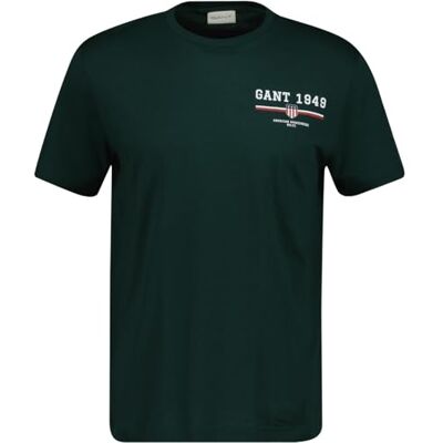 GANT Graphic SS T-shirt, Grön, M GANT Graphic SS T-shirt, Grön, M