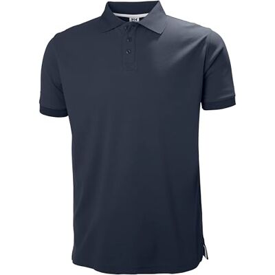 Helly Hansen herr Riftline snabbtorkande kortärmad pikétröja, 598 marinblå, Large Helly Hansen herr Riftline snabbtorkande kortärmad pikétröja, 598 marinblå, Large
