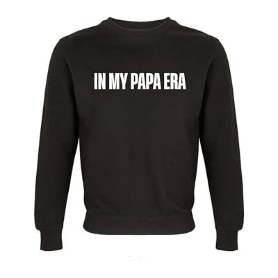 Tee Ali Mami, Tröja Rund halsringning Papa Era, Svart, XL Tee Ali Mami, Tröja Rund halsringning Papa Era, Svart, XL