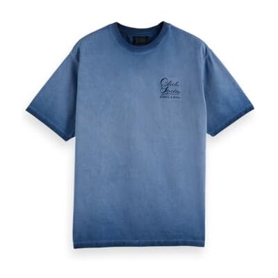 Scotch & Soda Relaxed-Fit Inside Out Cold Dye T-shirt, Atlantic Blue 410, L Scotch & Soda Relaxed-Fit Inside Out Cold Dye T-shirt, Atlantic Blue 410, L