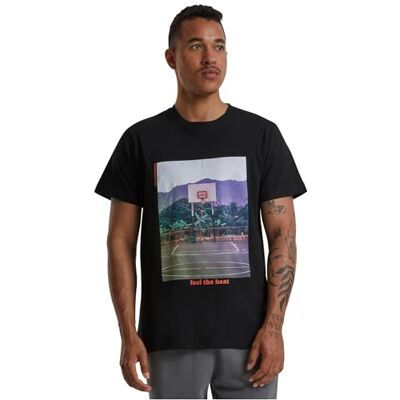 Tee Herr Feel The Heat T-shirt, svart, L Tee Herr Feel The Heat T-shirt, svart, L
