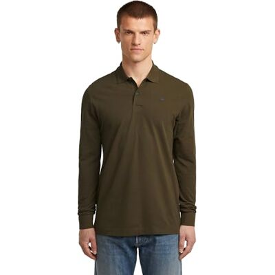 G-STAR Dunda Slim Polo ls, Brun (Wren D27683-5864-h336), M G-STAR Dunda Slim Polo ls, Brun (Wren D27683-5864-h336), M