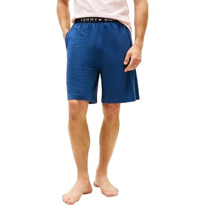 Tommy Hilfiger herr Jersey Pj kort UM0UM03817 shorts, BLÅ (Egeiska havet), L Tommy Hilfiger herr Jersey Pj kort UM0UM03817 shorts, BLÅ (Egeiska havet), L
