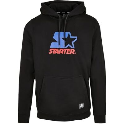Starter Black Label Starter svart etikett herr två färger logotyp hoodie, herr huvtröja med tryck fram i 2 olika färger, storlek S till XXL, svart, XXL Starter Black Label Starter svart etikett herr två färger logotyp hoodie, herr huvtröja med tryck fram i 2 olika färger, storlek S till XXL, svart, XXL