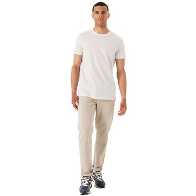 Garcia Kortärmad T-shirt för män, Vit, XXL Garcia Kortärmad T-shirt för män, Vit, XXL