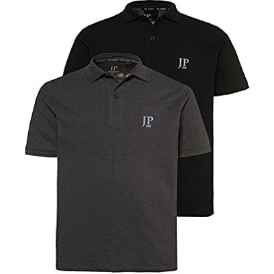 JP 1880 pikétröja för män (2-pack), antracit, XL JP 1880 pikétröja för män (2-pack), antracit, XL