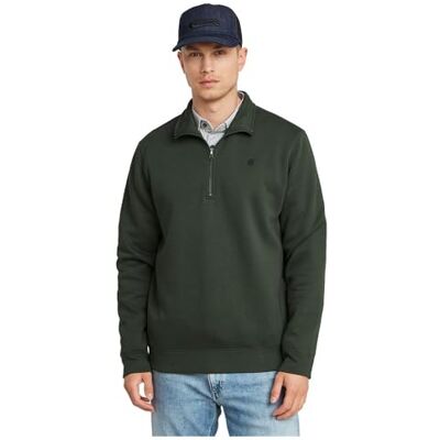 G-STAR RAW Premium Core Half Zip R Sw Ls Sweatshirt, Grå (grafit D26459-c235-996), L G-STAR RAW Premium Core Half Zip R Sw Ls Sweatshirt, Grå (grafit D26459-c235-996), L