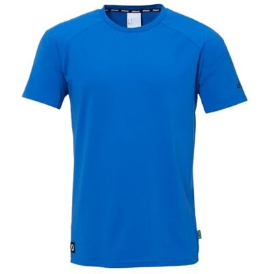 uhlsport ID T-shirt fitnessskjorta för barn och vuxna – fotbollströja – andningsbar och bekväm, azurblå, XL uhlsport ID T-shirt fitnessskjorta för barn och vuxna – fotbollströja – andningsbar och bekväm, azurblå, XL