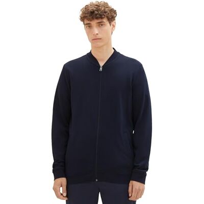 TOM TAILOR Denim Herr Sweatshirt bomberjacka 1028404, 10668 Sky Captain Blue, XL TOM TAILOR Denim Herr Sweatshirt bomberjacka 1028404, 10668 Sky Captain Blue, XL