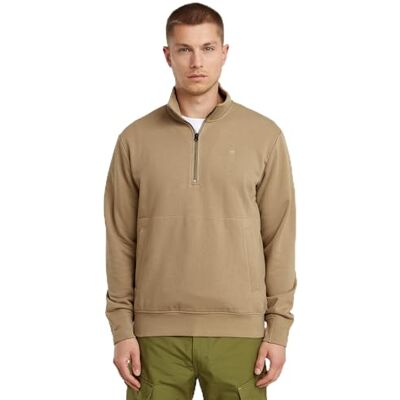 G-STAR RAW G-STAR herr Nifous halv dragkedja Sw tröja, Beige (Safari D26305-d566-b444), L G-STAR RAW G-STAR herr Nifous halv dragkedja Sw tröja, Beige (Safari D26305-d566-b444), L