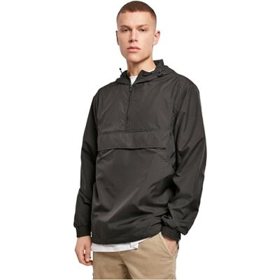 Build Your Brand Bygg ditt märke herr basic pull Over Jacket vindjacka Build Your Brand Bygg ditt märke herr basic pull Over Jacket vindjacka