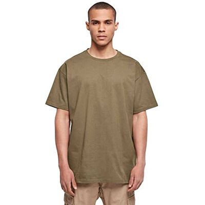 Build Your Brand T-shirt för män, tung oversize t-shirt, basic t-shirt för män, överdimensionerad passform, bomull, storlekar XS – 5XL, OLIV, XL Build Your Brand T-shirt för män, tung oversize t-shirt, basic t-shirt för män, överdimensionerad passform, bomull, storlekar XS – 5XL, OLIV, XL