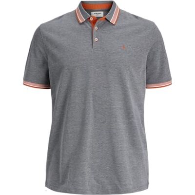 JACK & JONES Essential Paulos Plus Size kortärmad pikétröja 2XL, blå, XXL JACK & JONES Essential Paulos Plus Size kortärmad pikétröja 2XL, blå, XXL