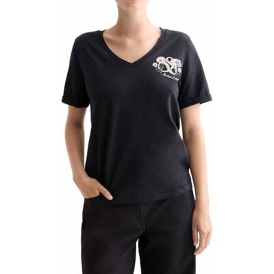 Scotch & Soda Slub bröst konstverk t-shirt, Meteorit U014, XS Scotch & Soda Slub bröst konstverk t-shirt, Meteorit U014, XS