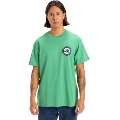 Quiksilver Circle Back SS T-shirt herr, Grön gran, S Quiksilver Circle Back SS T-shirt herr, Grön gran, S