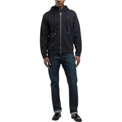 Replay herr regular fit sweatjacka huvtröja med huva, 970 mörk marinblå, L Replay herr regular fit sweatjacka huvtröja med huva, 970 mörk marinblå, L