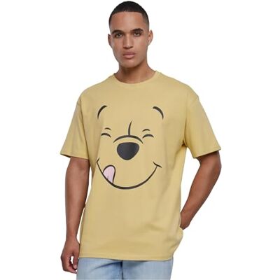Tee herr T-shirt Disney 100 Nalle Puh Face oversize te, tryck T-shirt för män, överdimensionerad passform, streetwear, palemoss, XXL Tee herr T-shirt Disney 100 Nalle Puh Face oversize te, tryck T-shirt för män, överdimensionerad passform, streetwear, palemoss, XXL