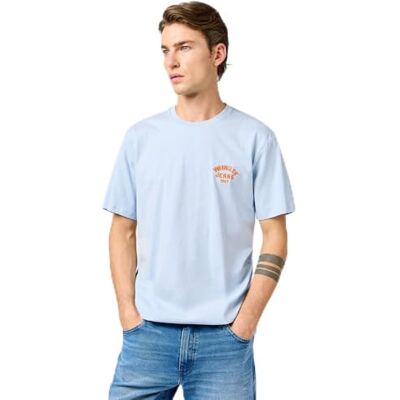 Wrangler SMALL Logo Tee, niagara mist, L Wrangler SMALL Logo Tee, niagara mist, L