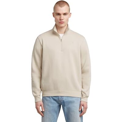 G-STAR RAW 8719965012981 Premium core halv dragkedja r sw ls, Vit (Whitebait D26459-c235-1603), S G-STAR RAW 8719965012981 Premium core halv dragkedja r sw ls, Vit (Whitebait D26459-c235-1603), S