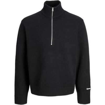 JACK & JONES Jornorrebro stickad halv dragkedja pls – plus size, svart, 4XL JACK & JONES Jornorrebro stickad halv dragkedja pls – plus size, svart, 4XL
