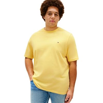 Tommy Hilfiger herr Bt-Ess Seasonal Reg Solid Tee-B MW0MW41233 S/S t-shirt, gul, 3XL Tommy Hilfiger herr Bt-Ess Seasonal Reg Solid Tee-B MW0MW41233 S/S t-shirt, gul, 3XL
