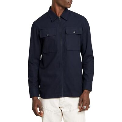 G-STAR RAW GPO Zip Overtröja, Blå (Salute D25825-d750-c742), XL G-STAR RAW GPO Zip Overtröja, Blå (Salute D25825-d750-c742), XL