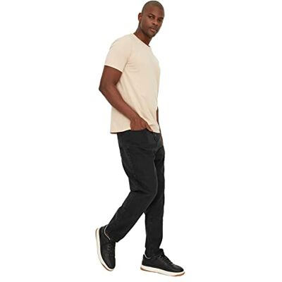 Trendyol Herr svart herr relax fit jeans, 36 Trendyol Herr svart herr relax fit jeans, 36
