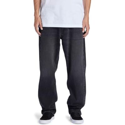 DC Shoes Worker Avslappnade jeans för män, Svart svart denim, 34W x 34L DC Shoes Worker Avslappnade jeans för män, Svart svart denim, 34W x 34L