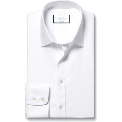 Charles Tyrwhitt White non-iron twill extra slim fit shirt Charles Tyrwhitt White non-iron twill extra slim fit shirt