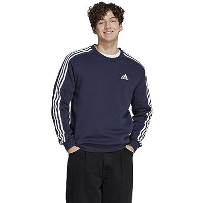 adidas För Män Essentials Fleece 3-Stripes Sweatshirt, legend ink, XXL adidas För Män Essentials Fleece 3-Stripes Sweatshirt, legend ink, XXL