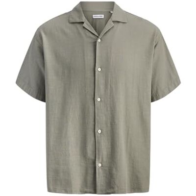 JACK & JONES Jjeliam Resort Shirt Ss Sn, Vetiver, XS JACK & JONES Jjeliam Resort Shirt Ss Sn, Vetiver, XS