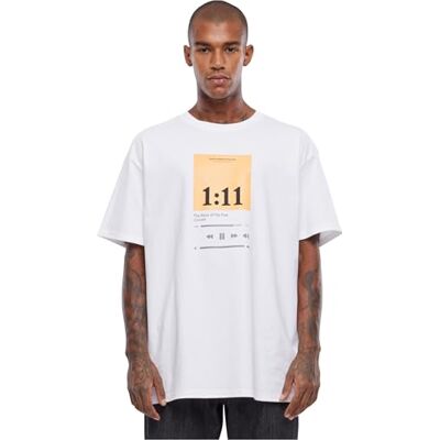 Tee Upscale herr-t-shirt 1:11 oversize t-shirt, t-shirt med tryck för män, överdimensionerad passform, bomull – tryck t-shirt, grafisk t-shirt, Vit, XL Tee Upscale herr-t-shirt 1:11 oversize t-shirt, t-shirt med tryck för män, överdimensionerad passform, bomull – tryck t-shirt, grafisk t-shirt, Vit, XL