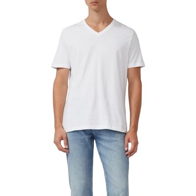 s.Oliver Basic T-shirt av bomull i 2-pack, Vit 0100, L s.Oliver Basic T-shirt av bomull i 2-pack, Vit 0100, L