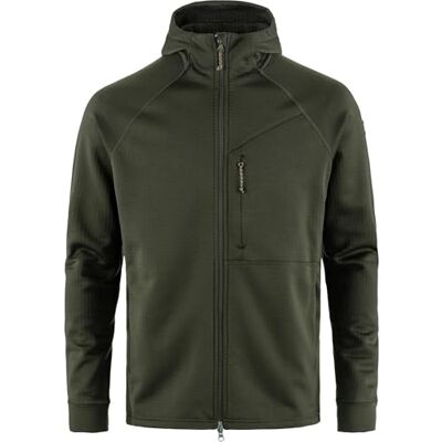 Fjällräven Män Abisko Grid Fleece Hoodie Jacka Fjällräven Män Abisko Grid Fleece Hoodie Jacka