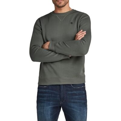 G-STAR RAW Herr Premium Core R Sw Ls sweatshirt, Grå (grafit C235-996), XXL G-STAR RAW Herr Premium Core R Sw Ls sweatshirt, Grå (grafit C235-996), XXL