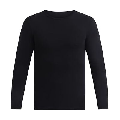 Dim Herr – långärmad t-shirt med rund hals x 1 majoritet bomull varma och mjuka underkläder melerad look Oeko-Tex-certifierad, svart, XXL Dim Herr – långärmad t-shirt med rund hals x 1 majoritet bomull varma och mjuka underkläder melerad look Oeko-Tex-certifierad, svart, XXL